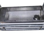 VASCA INOX FISSA A PARETE 1mt CON SCARICO MAGGIORATO
